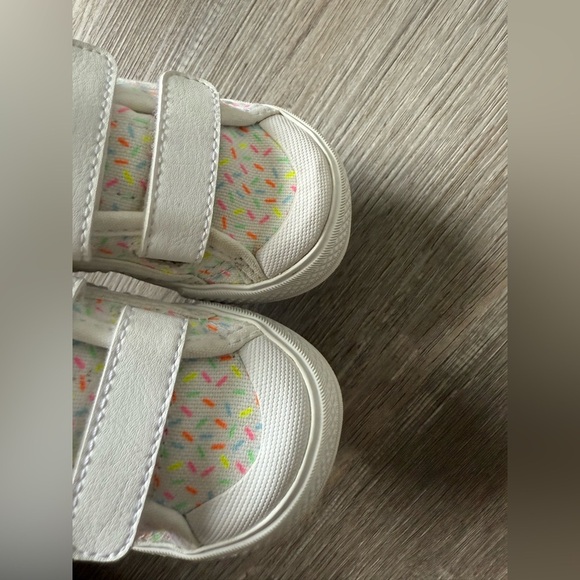 Adidas Sneakers Velcro Straps Confetti White Multi Color Size 5.5 Toddler Baby - Picture 13 of 13